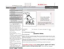 Tablet Screenshot of kdoginc.com